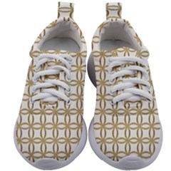 Gold Lattice Kids Athletic Shoes by mccallacoulture