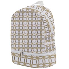 Gold Lattice Zip Bottom Backpack