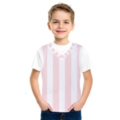 Pastel Pink Stripes Kids  Sportswear by mccallacoulture