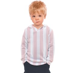 Pastel Pink Stripes Kids  Overhead Hoodie