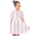 Pastel Pink Stripes Kids  Sailor Dress View1