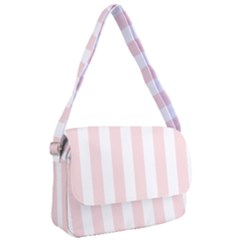 Pastel Pink Stripes Courier Bag by mccallacoulture