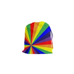 Rainbow Pattern Drawstring Pouch (xs) by designsbymallika