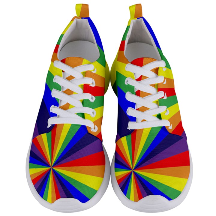 Rainbow Pattern Men s Lightweight Sports Shoes