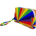 Rainbow Pattern Wristlet Pouch Bag (Small) View1