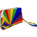 Rainbow Pattern Wristlet Pouch Bag (Small) View2