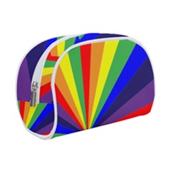 Rainbow Pattern Makeup Case (small) by designsbymallika