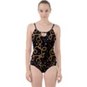 GOLDEN CHAIN PRINT Cut Out Top Tankini Set View1