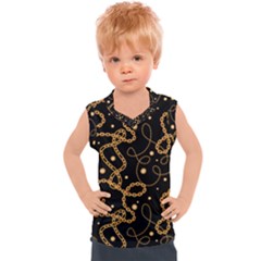 Golden Chain Print Kids  Sport Tank Top