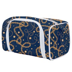 Golden Chain Pattern Toiletries Pouch