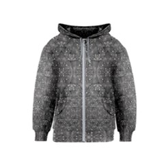 Modern Fancy Nature Collage Pattern Kids  Zipper Hoodie