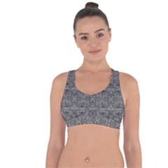 Modern Fancy Nature Collage Pattern Cross String Back Sports Bra by dflcprintsclothing