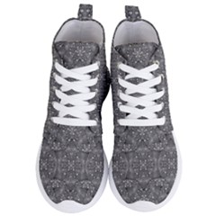 Modern Fancy Nature Collage Pattern Women s Lightweight High Top Sneakers by dflcprintsclothing