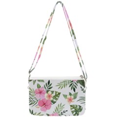 Pink Tulips Double Gusset Crossbody Bag