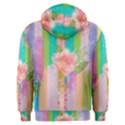 stripes floral print Men s Overhead Hoodie View2