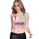 marble print Racer Back Crop Top View1