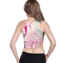 marble print Racer Back Crop Top View2