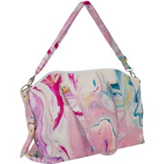 Marble Print Canvas Crossbody Bag by designsbymallika