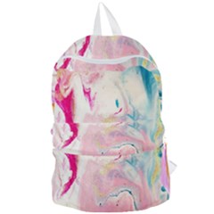 Marble Print Foldable Lightweight Backpack by designsbymallika