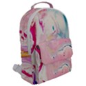 marble print Flap Pocket Backpack (Large) View2