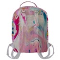 marble print Flap Pocket Backpack (Large) View3