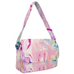 Marble Print Courier Bag by designsbymallika