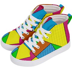 Abstract Print Kids  Hi-top Skate Sneakers by designsbymallika