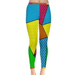 Abstract Print Inside Out Leggings by designsbymallika