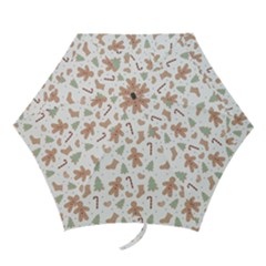 Ginger Christmas Pattern Mini Folding Umbrellas by designsbymallika