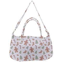 Ginger Christmas Pattern Removal Strap Handbag by designsbymallika