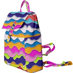 Bubble Liquid Print Buckle Everyday Backpack by designsbymallika