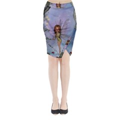 Cute Ittle Fairy With Ladybug Midi Wrap Pencil Skirt by FantasyWorld7