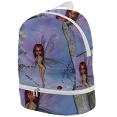 Cute Ittle Fairy With Ladybug Zip Bottom Backpack by FantasyWorld7