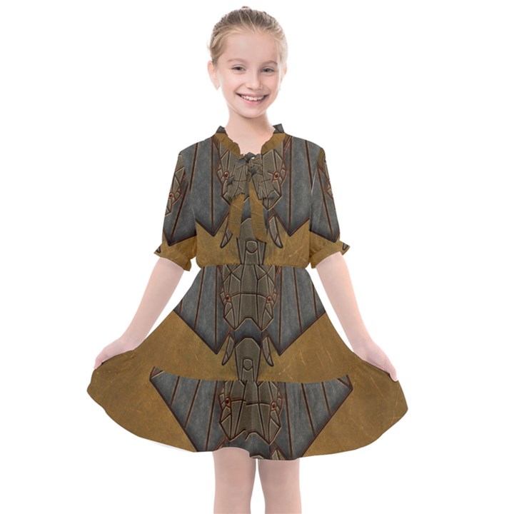 Wonderful Elephant Kids  All Frills Chiffon Dress