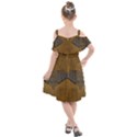 Wonderful Elephant Kids  Cut Out Shoulders Chiffon Dress View2