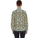 Snowflakes Slightly Snowing Down On The Flowers On Earth Women s High Neck Windbreaker View2