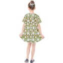 Snowflakes Slightly Snowing Down On The Flowers On Earth Kids  Smock Dress View2