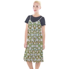 Snowflakes Slightly Snowing Down On The Flowers On Earth Camis Fishtail Dress by pepitasart