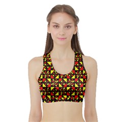 Rby 88 Sports Bra With Border by ArtworkByPatrick