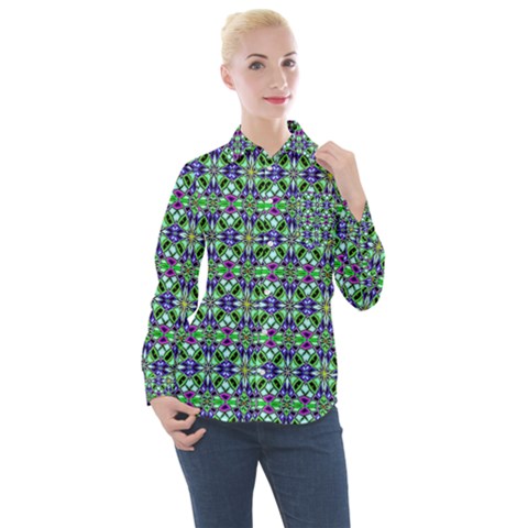 0 Women s Long Sleeve Pocket Shirt by ArtworkByPatrick