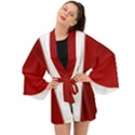 Canada Flag Dresses Long Sleeve Kimono View1