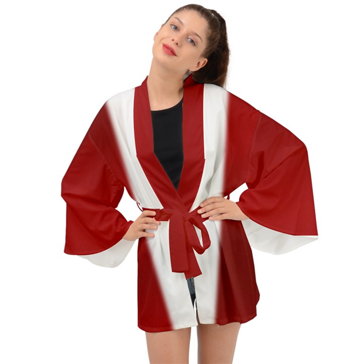 Canada Flag Dresses Long Sleeve Kimono