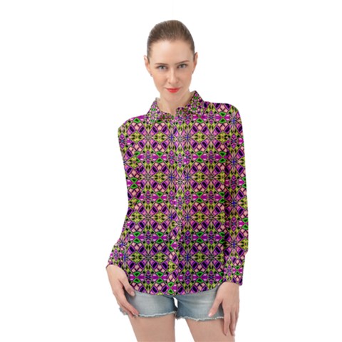 180 Long Sleeve Chiffon Shirt by ArtworkByPatrick