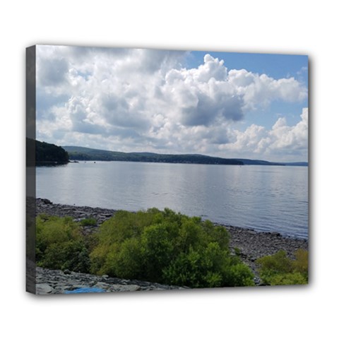 Lake Wallenpaupack Deluxe Canvas 24  X 20  (stretched) by canvasngiftshop