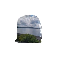 Lake Wallenpaupack Drawstring Pouch (small) by canvasngiftshop