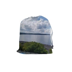 Lake Wallenpaupack Drawstring Pouch (medium) by canvasngiftshop