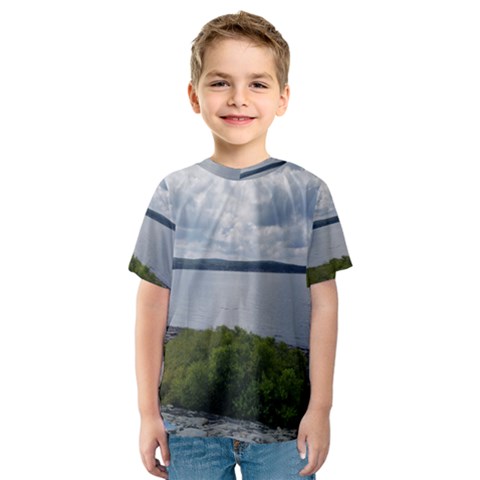 Lake Wallenpaupack Kids  Sport Mesh Tee by canvasngiftshop