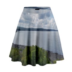 Lake Wallenpaupack High Waist Skirt by canvasngiftshop