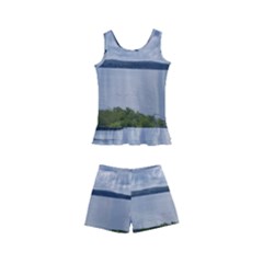 Lake Wallenpaupack Kids  Boyleg Swimsuit by canvasngiftshop