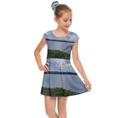 Lake Wallenpaupack Kids  Cap Sleeve Dress by canvasngiftshop